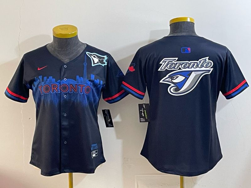 Youth 2025 Toronto Blue Jays Blank black Joint Name Nike MLB Jersey style 0012